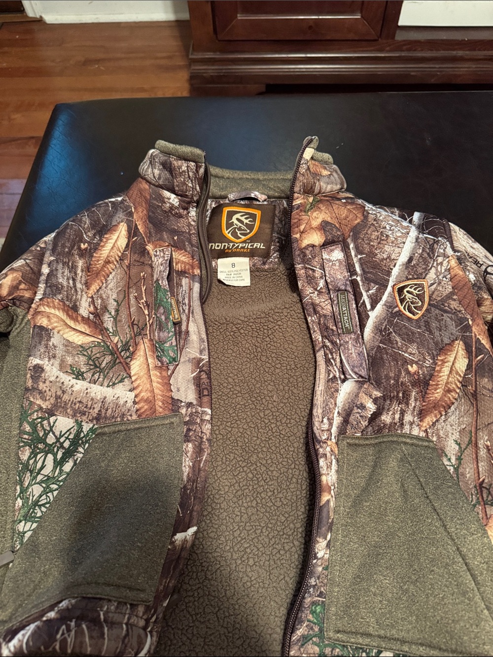 Drake Kids Camouflage Jacket in Brown and Green